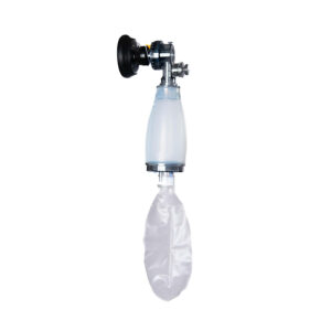 Dispositivo de ventilación manual, autoinflable con máscara para respiración asistida.